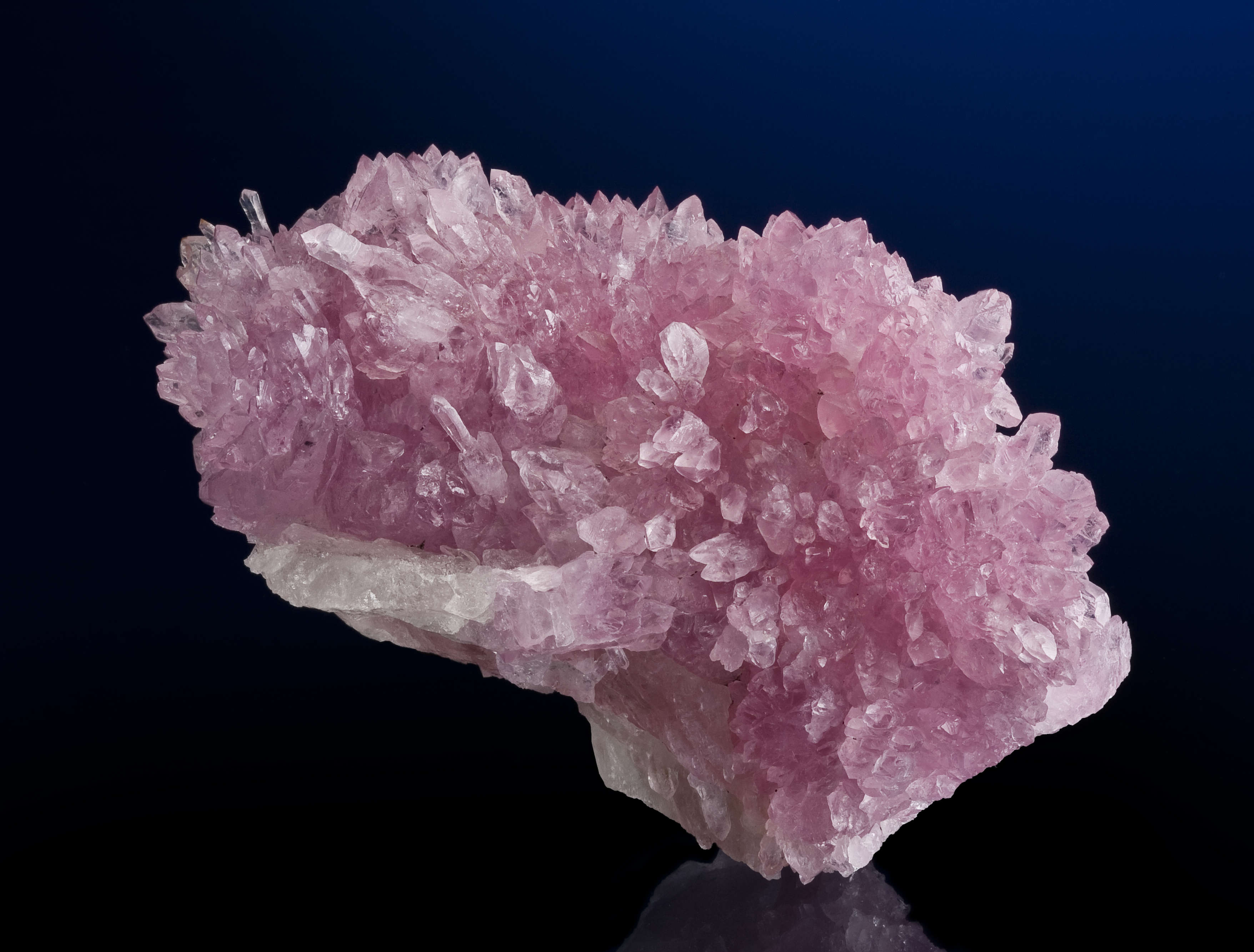 large pink quartz crystal